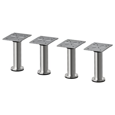 CAPITA Pata, acero inoxidable, 4 1/2 "