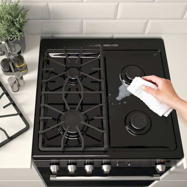 CIRKULERA Horno+estufa de gas, acero inoxidable