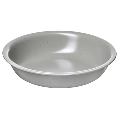 DAGGASTER Plato hondo, lunares/gris, 7 ½ "