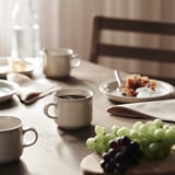 DAGGASTER Taza, lunares/beige claro, 14 oz