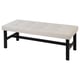 Opción: DALHOLEN Banco, beige/negro-marrón, 44 1/8 "
