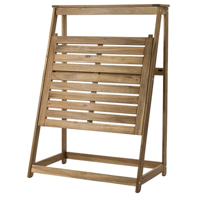 DJUPÖN Mesa plegable, marrón