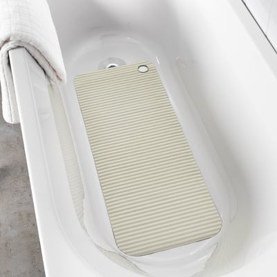 DOPPA Tapete para bañera, beige, 13x33 "
