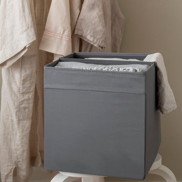 DRÖNA Divisor para caja de almacenamiento, gris oscuro, 13x13 "