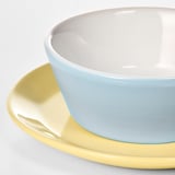 DUKTIG Plato/tazón de juguete, 8 piezas, colores variados