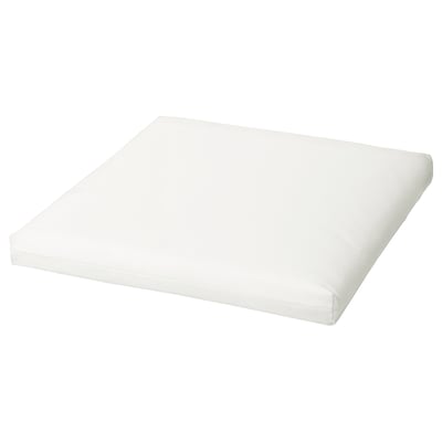 DUVHOLMEN Cojín interior para silla, exterior blanco, 19 5/8x19 5/8 "