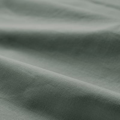 DVALA Funda de almohada, gris-verde, Tamaño queen