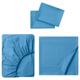 DVALA Juego de sábanas, azul, Tamaño full/doble