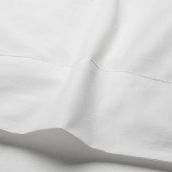 DVALA Juego de sábanas, blanco, Tamaño twin