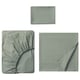 DVALA Juego de sábanas, gris-verde, Tamaño twin