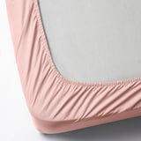 DVALA Sábana ajustable, rosado claro, Tamaño twin X-largo