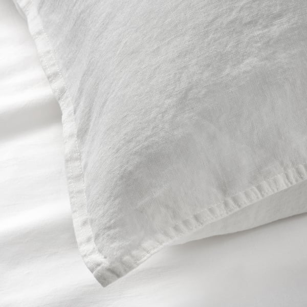 DYTÅG Funda de almohada, blanco, Tamaño queen