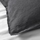 DYTÅG Funda de almohada, gris oscuro, Tamaño King