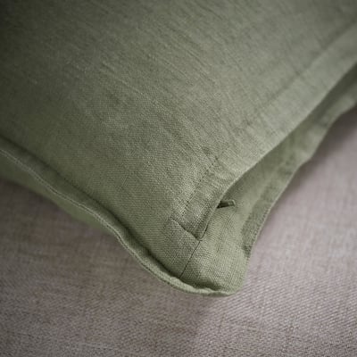 DYTÅG Funda para cojín, gris-verde, 26x26 "