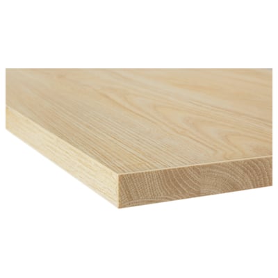 EKBACKEN Barra de cocina, efecto de fresno/laminado, 74x1 1/8 "