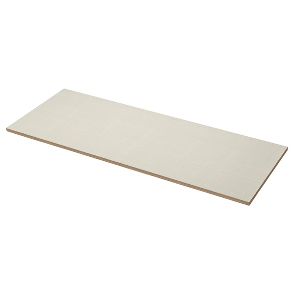 EKBACKEN Barra de cocina, mate beige/con diseño laminado, 98x1 1/8 "