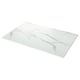 Opción: EKBACKEN Barra para isla de cocina, blanco efecto de mármol/laminado, 74x42x1 1/8 "