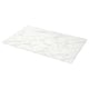 EKBACKEN Barra para isla de cocina, blanco efecto mármol alegre/laminado, 74x42x1 1/8 "