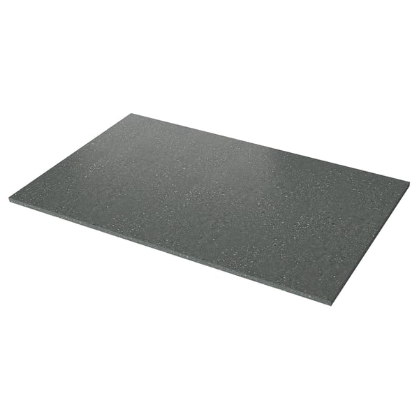 EKBACKEN Encimera para isla de cocina, gris efecto terrazo/laminado, 74x42x1 1/8 "