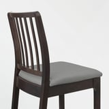 EKEDALEN / EKEDALEN Mesa de bar+4 taburetes, marrón oscuro/Orrsta gris claro, 47 1/4 "