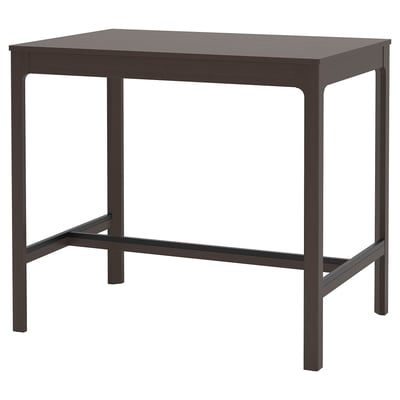 EKEDALEN Mesa de bar, marrón oscuro, 47 1/4x31 1/2x41 3/8 "