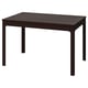 EKEDALEN Mesa extensible, marrón oscuro, 47 1/4/70 7/8x31 1/2 "