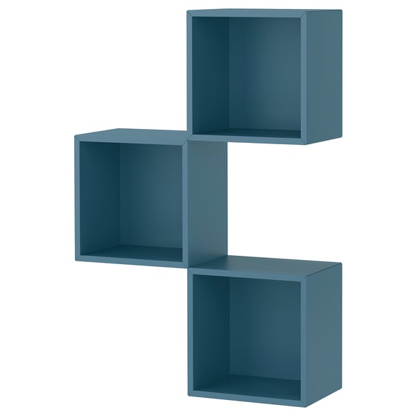 EKET Comb gabinetes montados pared, azul grisáceo oscuro, 27 1/2x9 7/8x41 3/8 "