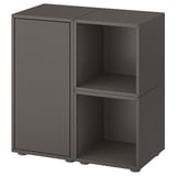 EKET Combinación de gabinete+patas, gris oscuro, 27 1/2x13 3/4x28 3/8 "