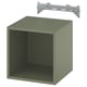 EKET Estantería de pared, gris-verde, 13 3/4x13 3/4x13 3/4 "