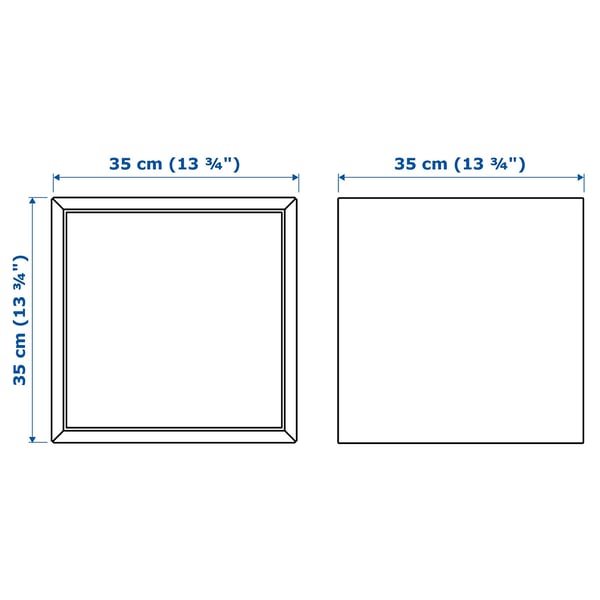 EKET Gabinete de pared+1 puerta, marrón efecto de nogal, 13 3/4x13 3/4x13 3/4 "