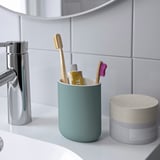 EKOLN Soporte para cepillo de dientes, gris turquesa claro