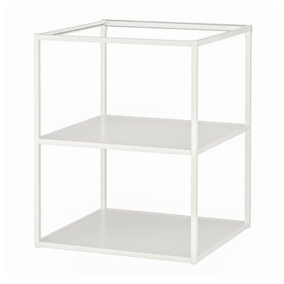 ENHET Armazón bajo con estantes, blanco, 24x24x30 "