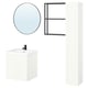 ENHET Baño, antracita/armazón blanco, 24 "