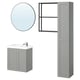 ENHET Baño, antracita/armazón gris, 24 "