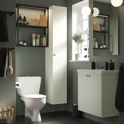 ENHET Baño, antracita/blanco, 24 "