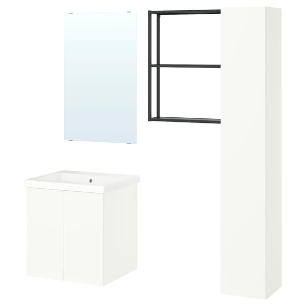 ENHET Baño, antracita/blanco, 24 "