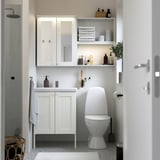 ENHET Baño, blanco/armazón blanco, 24 "