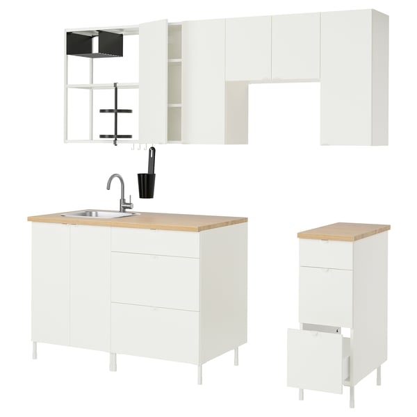 ENHET Cocina, blanco, 85x25 5/8x84 1/2 "