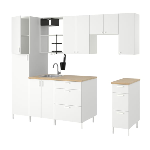 ENHET Cocina, blanco, 102 3/4x25 5/8x84 1/2 "