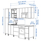 ENHET Cocina, blanco, 102 3/4x25 5/8x84 1/2 "