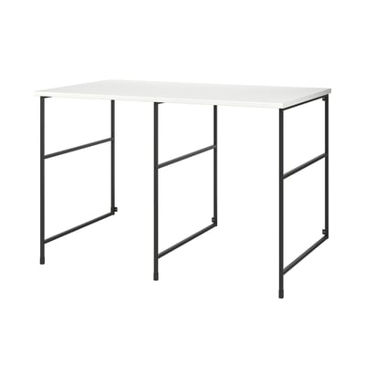 ENHET Combinación de almacenaje, antracita/blanco laminado, 61 1/2x34x40 5/8 "