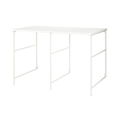 ENHET Combinación de almacenaje, blanco/blanco laminado, 61 1/2x34x40 5/8 "
