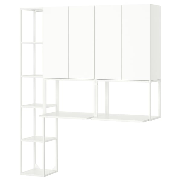 ENHET Combinación de almacenaje, blanco, 48x18x72 "