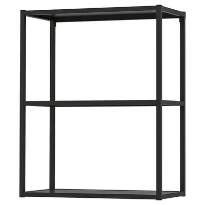 ENHET Estructura de pared+estantes, antracita, 24x12x30 "