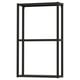 ENHET Estructura de pared+estantes, antracita, 18x6x30 "