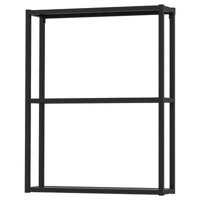 ENHET Estructura de pared+estantes, antracita, 24x6x30 "
