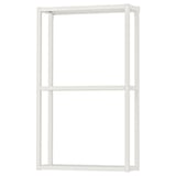 ENHET Estructura de pared+estantes, blanco, 18x6x30 "