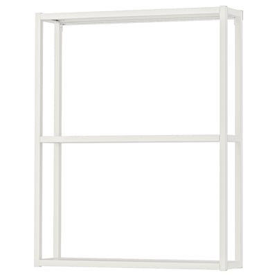 ENHET Estructura de pared+estantes, blanco, 24x6x30 "