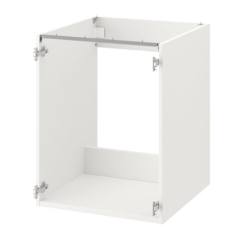 ENHET Gabinete bajo para fregadero, blanco, 24x24x30 "