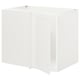 ENHET Gabinete bjo esquina+estante/puerta, blanco/blanco armazón